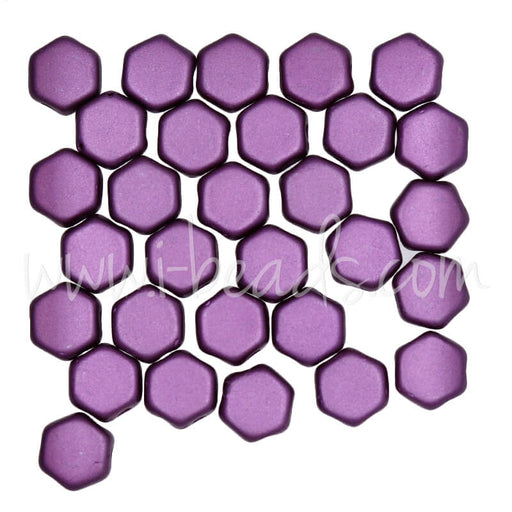Honeycomb Perlen 6mm pastel bordeaux (30)