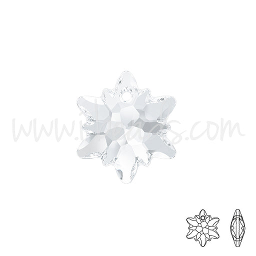 Pendentif Swarovski 6748 Edelweiss crystal 14mm (1)