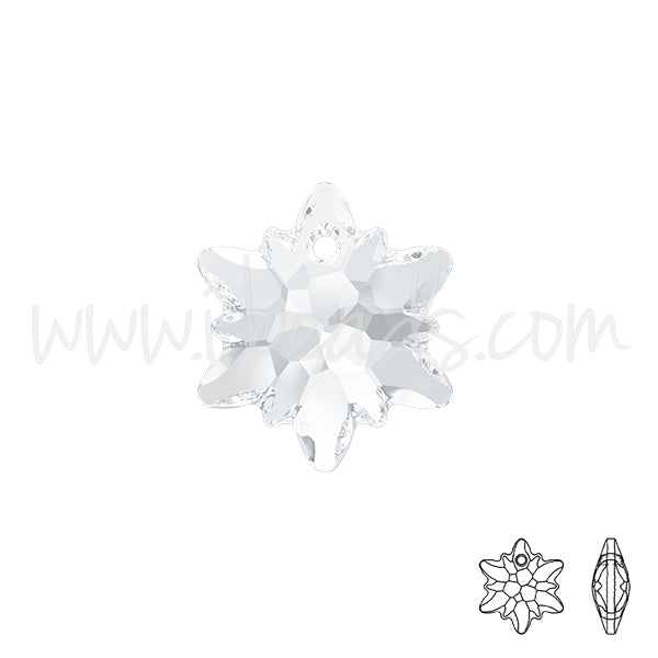 Pendentif Swarovski 6748 Edelweiss crystal 14mm (1)