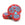 Grossiste en Perles en verre de Bohême tête de mort rouge et bleu 15x19mm (2)
