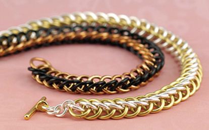 Beadalon 100 artistic draht chain-maille-ringe vermessingt mit anlaufschutz 18 kaliber 4.37mm (1)