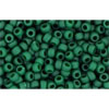cc47hf - perles de rocaille Toho 11/0 opaque frosted pine green (10g)