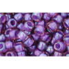 cc928 - perles de rocaille Toho 6/0 rainbow rosaline/opaque purple lined (10g)