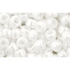Cc121 - perles de rocaille Toho 6/0 opaque lustered white (250g)
