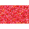 cc190 - perles de rocaille Toho 11/0 luster crystal/tropical sunset lined (10g)
