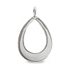 Pendentif poire évidée en argent 925 26x16mm (1)