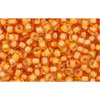 cc950 - perles de rocaille Toho 11/0 jonquil/ burnt orange lined (10g)