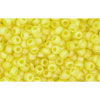 cc175f - perles de rocaille Toho 11/0 transparent rainbow frosted lemon (10g)