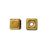 Achat Perle cube métal doré or fin 4.5mm (4)