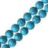 Perles rondes turquoise imitation 6mm sur fil (1)