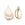 Perlen Einzelhandel Kauri Schale Set Goldmessing 20-30mm (Verkauf:1 stuck)