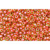 cc303 - perles de rocaille Toho 15/0 inside colour jonquil/hyacinth lined orange(5g)