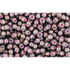 cc367 - perles de rocaille Toho 11/0 lustered black diamond/pink lined (10g)
