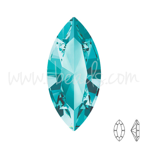 Kaufen Sie Perlen in der Schweiz Swarovski 4228 navette light turquoise 15x7mm (1)