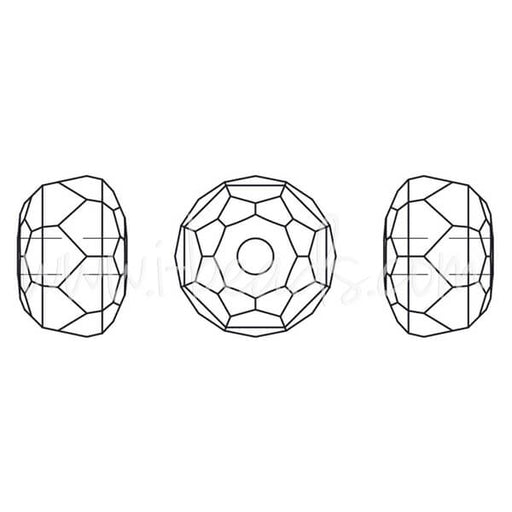Perles Swarovski 5045 Rondelle crystal 6mm (6)
