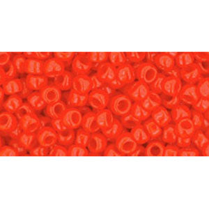 Kaufen Sie Perlen in der Schweiz cc50 - Toho rocailles perlen 8/0 opaque sunset orange (10g)