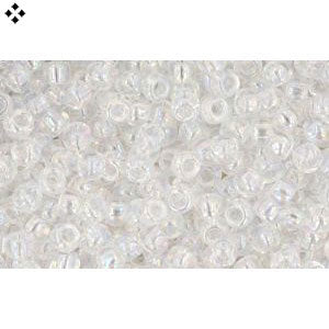 Cc161 - perles de rocaille Toho 11/0 transparent rainbow crystal (250g)