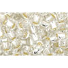 Cc21 - perles de rocaille Toho 6/0 silver lined crystal (250g)