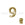 Perlengroßhändler in der Schweiz Zahlenperle Nummer 9 vergoldet 7x6mm (1)