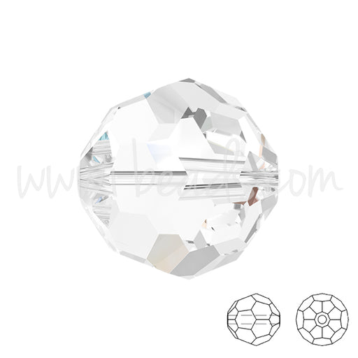 Kaufen Sie Perlen in der Schweiz Swarovski 5000 runde Perlen crystal 6mm (10)