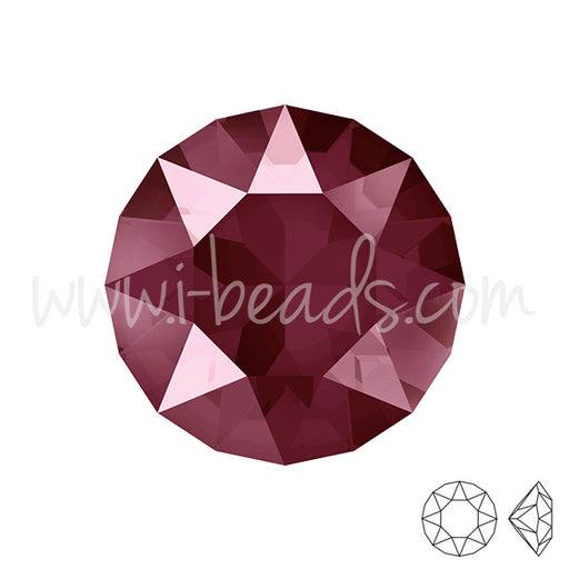 Kaufen Sie Perlen in der Schweiz Swarovski 1088 xirius chaton crystal dark red 8mm-SS39 (3)