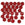 Grossiste en Perles Honeycomb 6mm red luminous (30)