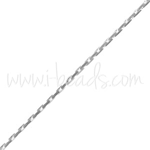Achat chaine à perles 0.65mm argent filled (50cm)