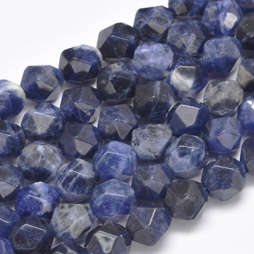 Kaufen Sie Perlen in der Schweiz Vieleck, facettiert, SODALITE,0x9 mm, loch: 1 mm-(3 stuck)