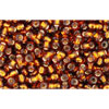 cc34 - perles de rocaille Toho 11/0 silver lined smoked topaz (10g)