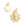 Perlengroßhändler in der Schweiz Charm Anhänger, Jungfrau von Guadalupe, aus hochwertigem Goldmessing - 10mm (1)