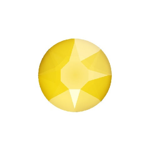 Swarovski 2078 hot fix flat back cristal (jaune) buttercup SS16-4mm (60)