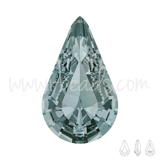 Achat Cristal Swarovski 4328 black diamond 10x6mm (2)