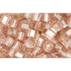 cc31 - perles Toho cube 3mm silver lined rosaline (10g)