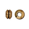 Perle rondelle métal doré or fin vieilli 7.5x5mm (1)