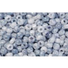 cc1205 - perles de rocaille Toho 11/0 marbled opaque white/blue (10g)