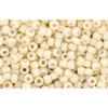 Kaufen Sie Perlen in der Schweiz cc762 - Toho rocailles perlen 11/0 opaque pastel frosted eggshell (10g)