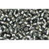 Cc29b - perles de rocaille Toho 2.2mm silver-lined grey (250g)