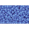 cc43df - perles de rocaille Toho 11/0 opaque frosted cornflower (10g)