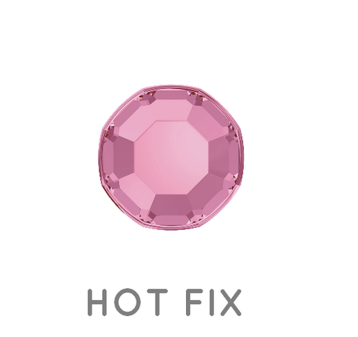 Kaufen Sie Perlen in der Schweiz Swarovski 2000 hot fix flat back rhinestones Light rose foiled SS3 -1.4mm (80)