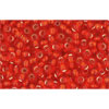 cc25 - perles de rocaille Toho 11/0 silver lined light siam ruby (10g)
