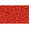 cc25 - perles de rocaille Toho 11/0 silver lined light siam ruby (10g)