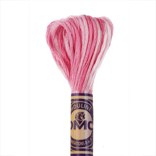 Fil à broder DMC mouliné variations coton 8m Rose Petals 4180 (1)