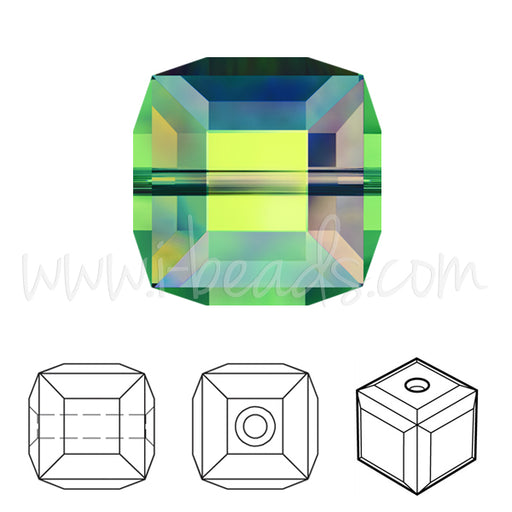 Kaufen Sie Perlen in der Schweiz Swarovski perlen würfel crystal vitrail medium 4mm