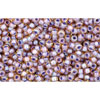 cc926 - perles de rocaille Toho 15/0 light topaz/opaque lavender lined (5g)