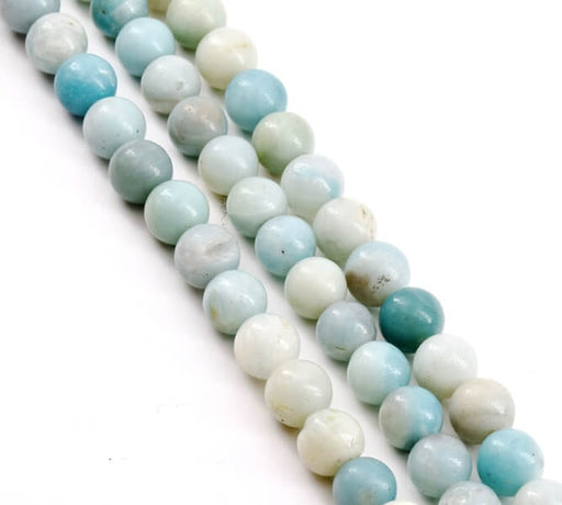 Kaufen Sie Perlen in der Schweiz AMAZONITE runder perlenstrang 10mm -38cm -37 perlen (1)