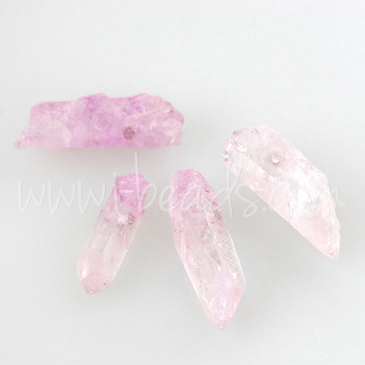 Pendentifs cristal de quartz naturel Pink Crystal (4)