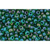 cc249 - perles de rocaille Toho 11/0 inside colour peridot/emerald lined (10g)