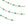Vente au détail Chaine fine Acier inoxydable et émail turquoise 2x1.5x0.5mm(50cm)