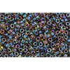 Achat cc245 - perles de rocaille Toho 15/0 inside colour rainbow jonquil/jet lined (5g)