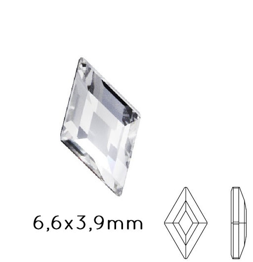 2773  Swarovski flat back Diamand Shape rhinestones crystal   6.6x3.9mm (5)